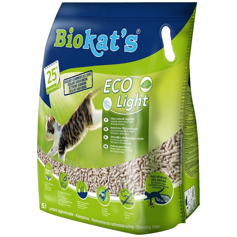 Eco Light pflanzliches Katzenstreu von Biokat | PacoPetShop