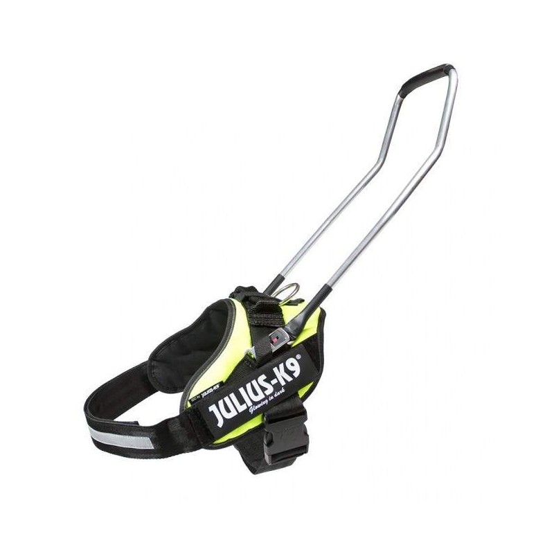 Julius K9 guide dog harness with conduction handle Paco