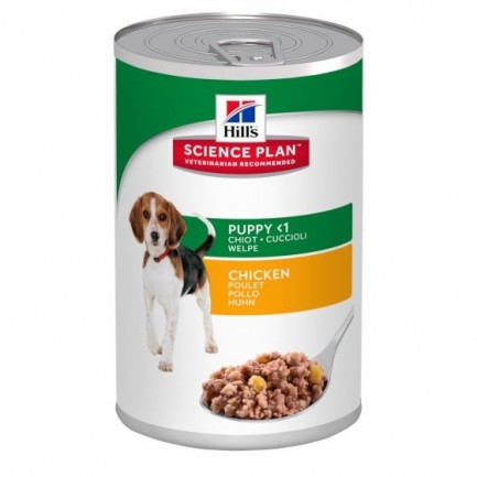 Hills puppy con pollo lattina 370 gr Hills puppy con pollo lattina 370 gr