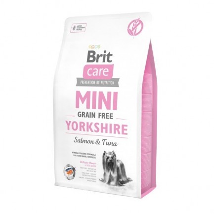 Brit Care Mini Grain Free con Salmone e Tonno per Yorkshire Brit Care Mini Grain Free con Salmone e Tonno per Yorkshire