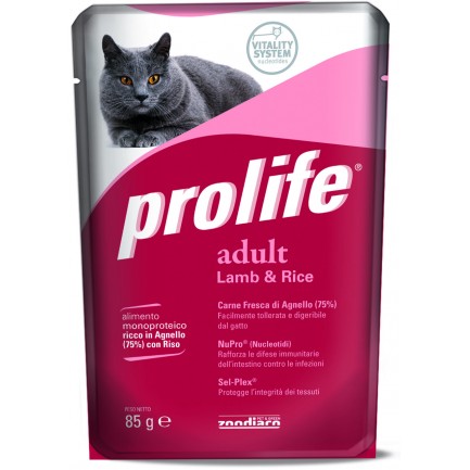 Prolife Adult Cat con Agnello e Riso Umido Prolife Adult Cat con Agnello e Riso Umido