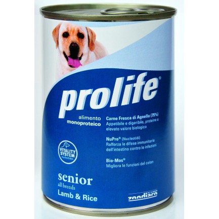 Prolife Senior Agnello e Riso Umido per Cani Prolife Senior Agnello e Riso Umido per Cani