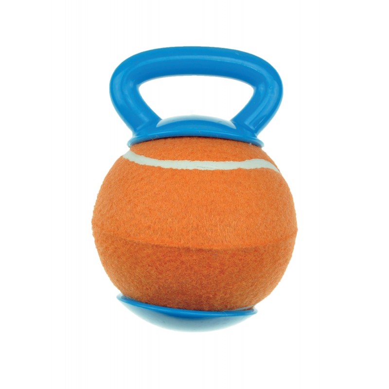 Dingo Gear Palline Con Manico In Pelle Per Cani - 2 Pezzi Da 11cm - Giocattolo Addestramento Cuccioli - Foto 8