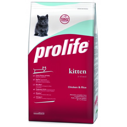 Prolife Kitten con Pollo e Riso per Gattini Prolife Kitten con Pollo e Riso per Gattini