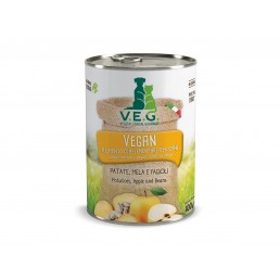 V.E.G. Vegan Patate Mela e Fagioli Cibo Umido per Cani e Gatti