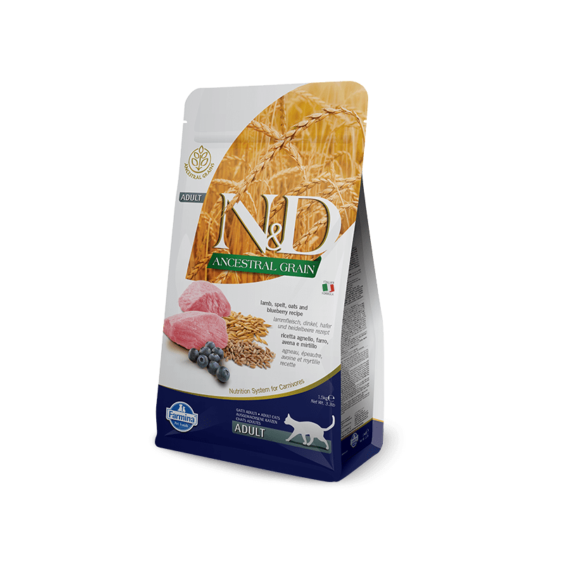 Farmina N&d - Farmina N&d Ancestral Grain Adult Cat Con Agnello E Mirtillo Per Gatti img