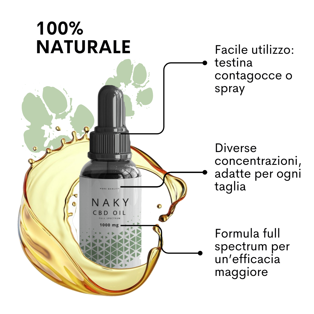 NAKY ESSENTIAL CBD OIL CARATTERISTICHE